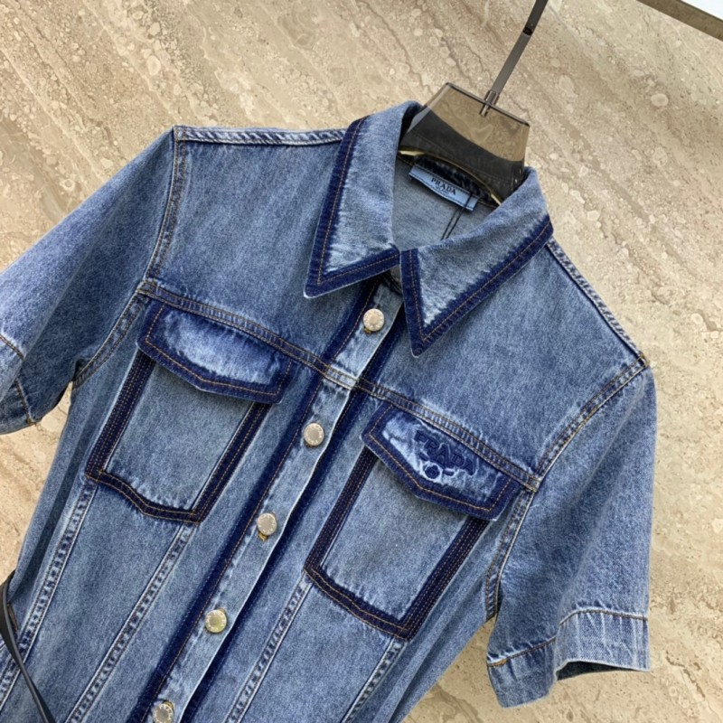 Prada Denim Shirt Dress