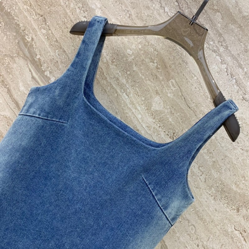 Prada Denim Strappy Dress