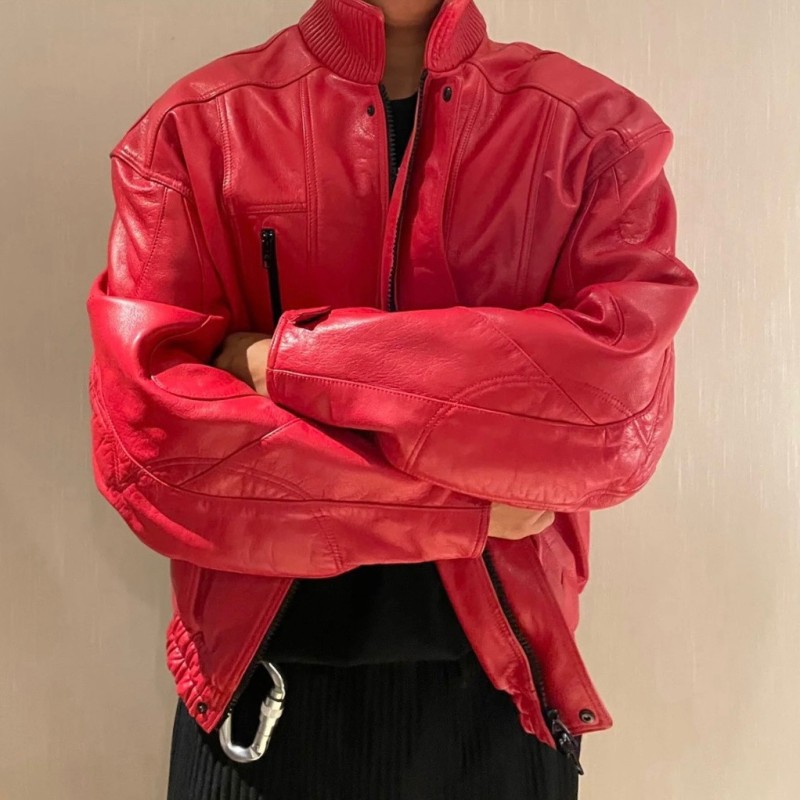 Balenciaga Unisex Leather Jacket