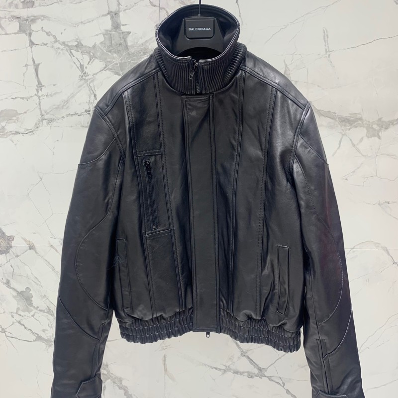 Balenciaga Unisex Leather Jacket