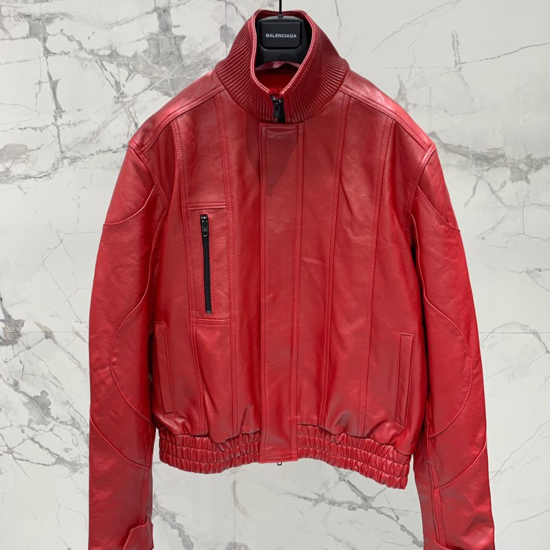 Balenciaga Unisex Leather Jacket