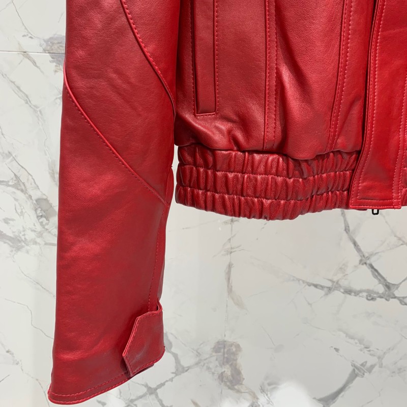 Balenciaga Unisex Leather Jacket