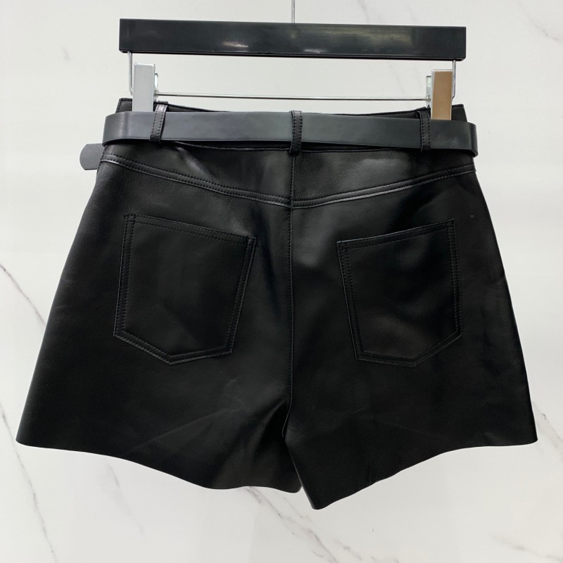 YSL Leather Shorts