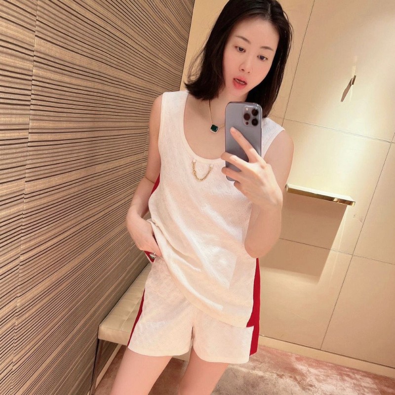 LV Knit Singlet & Shorts Set