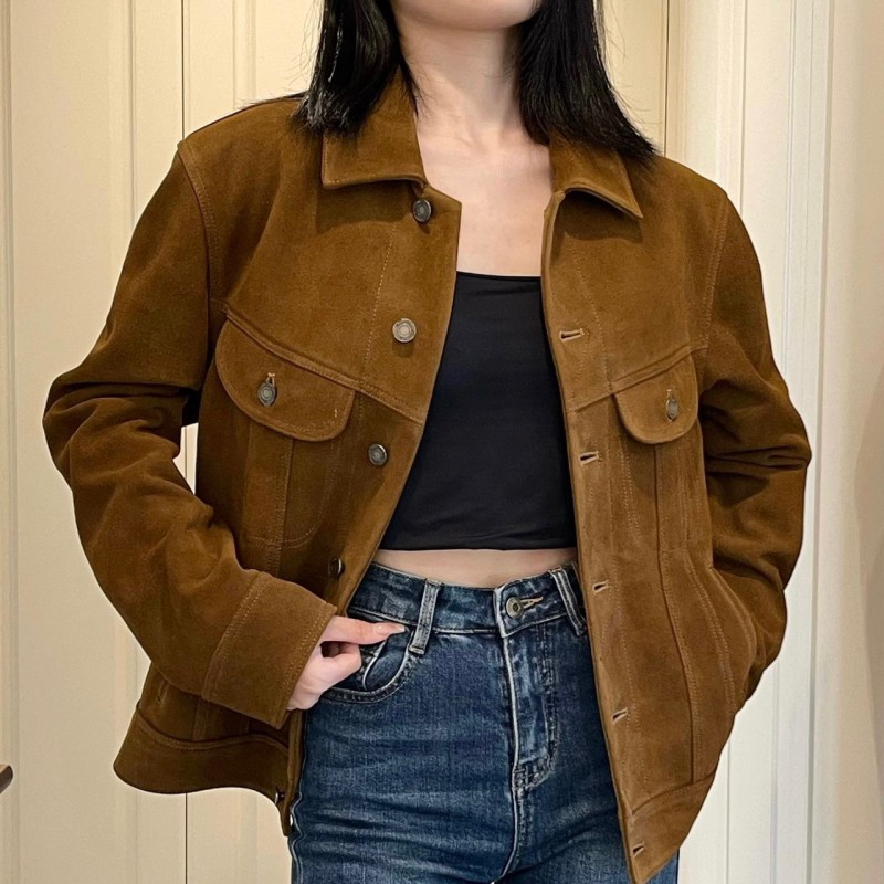 YSL Unisex Suede Jacket