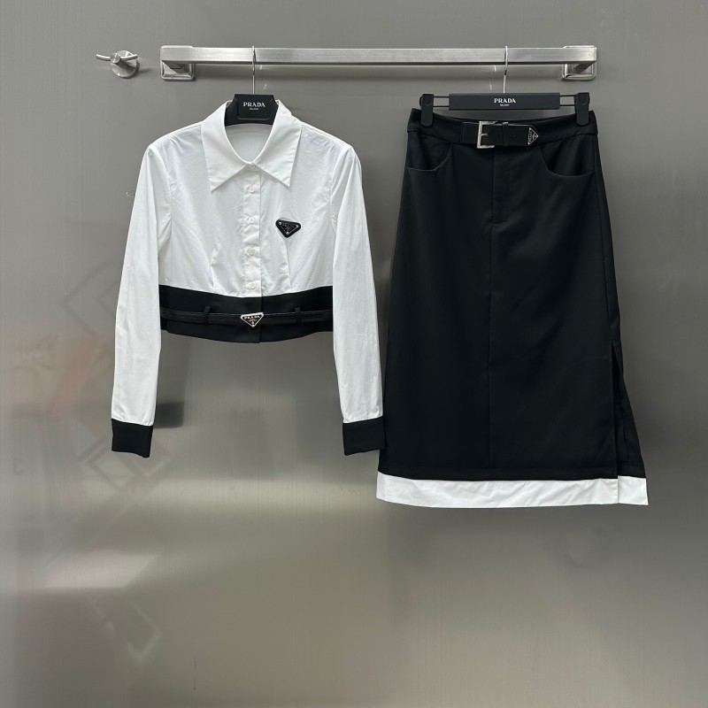 Prada Blouse & Skirt Set