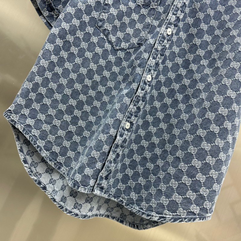 Gucci Denim Blouse & Shorts