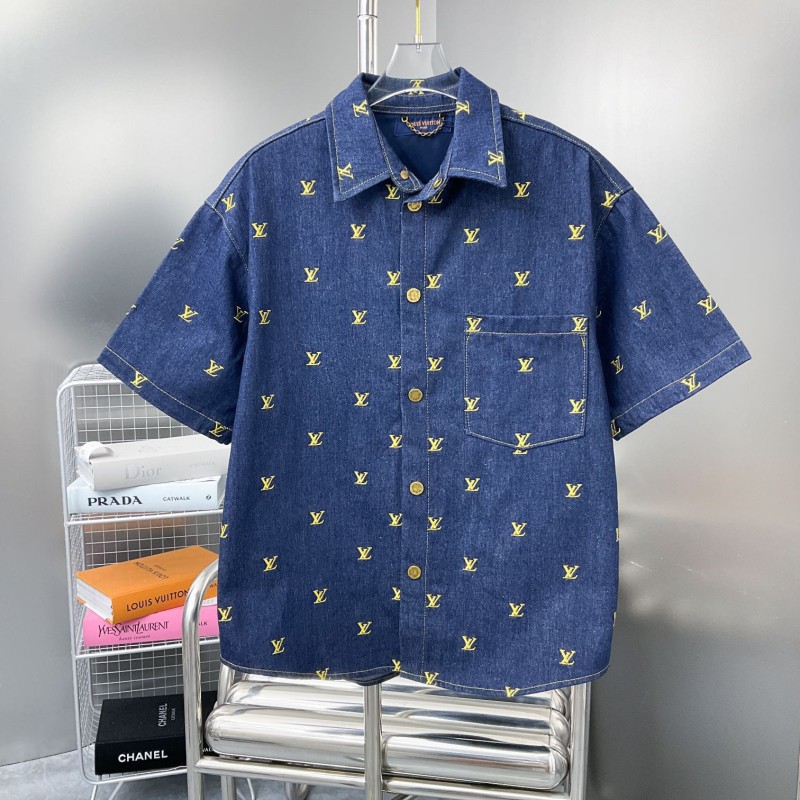 LV Unisex Denim Blouse