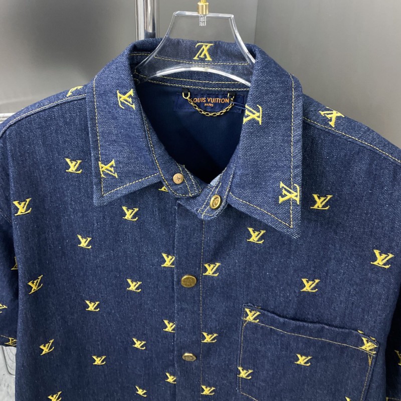 LV Unisex Denim Blouse