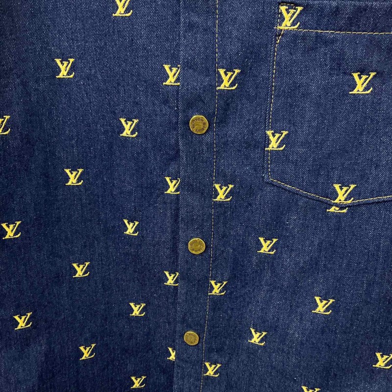 LV Unisex Denim Blouse