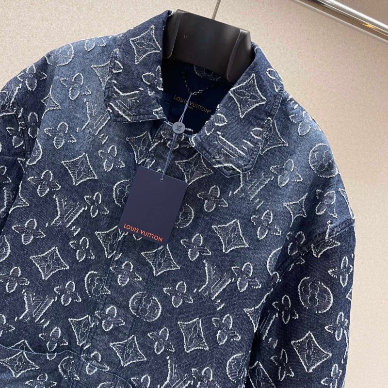 LV Unisex Denim Blouse