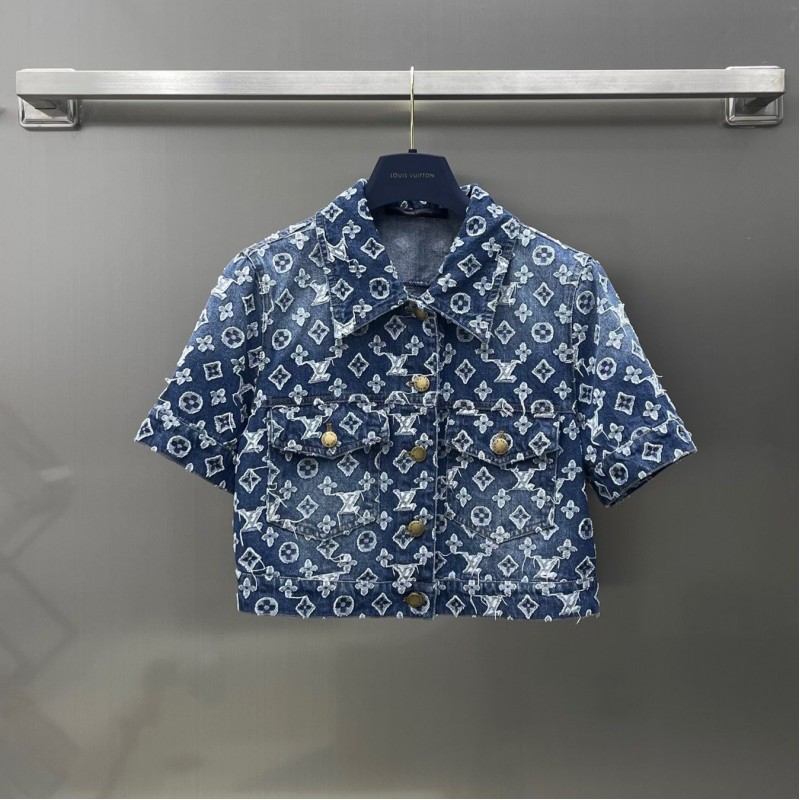 LV Denim Shirt & Dress Set