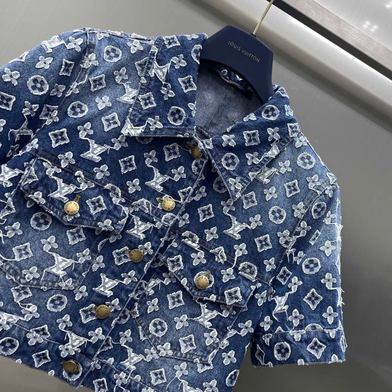 LV Denim Shirt & Dress Set