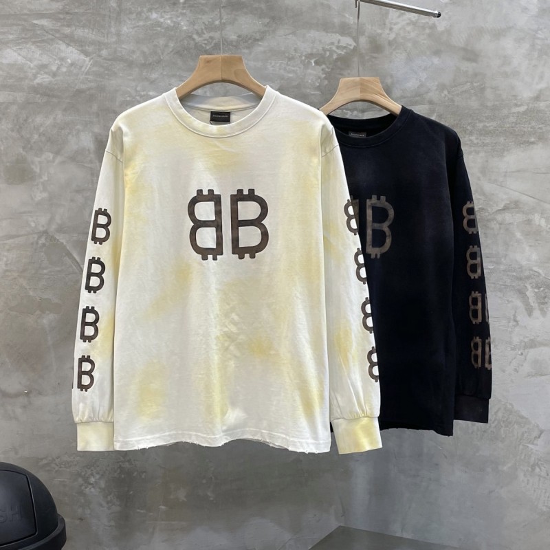 Balenciaga Unisex Long Sleeves Tee