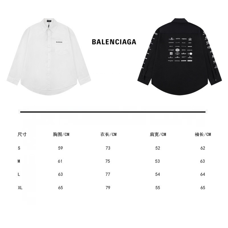 Balenciaga Unisex Long Sleeves Shirt