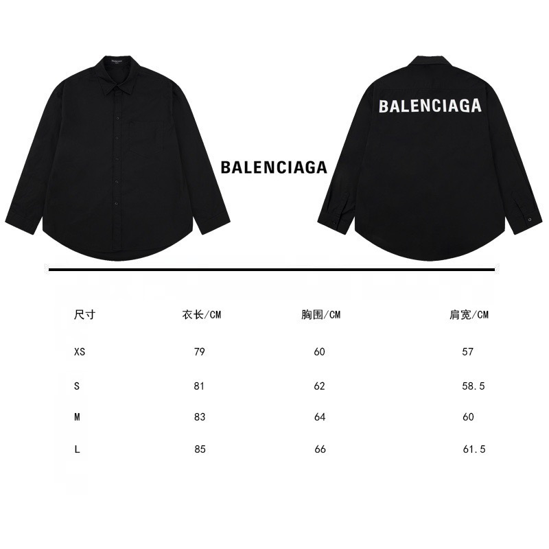 Balenciaga Unisex Long Sleeves Shirt