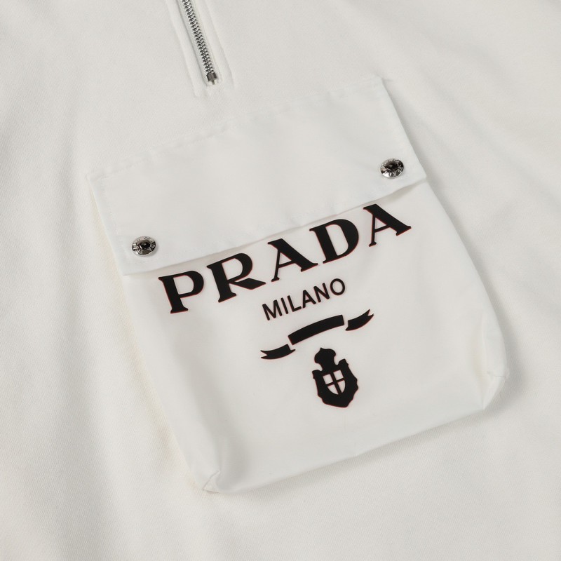 Prada Unisex Zipper Hoodie