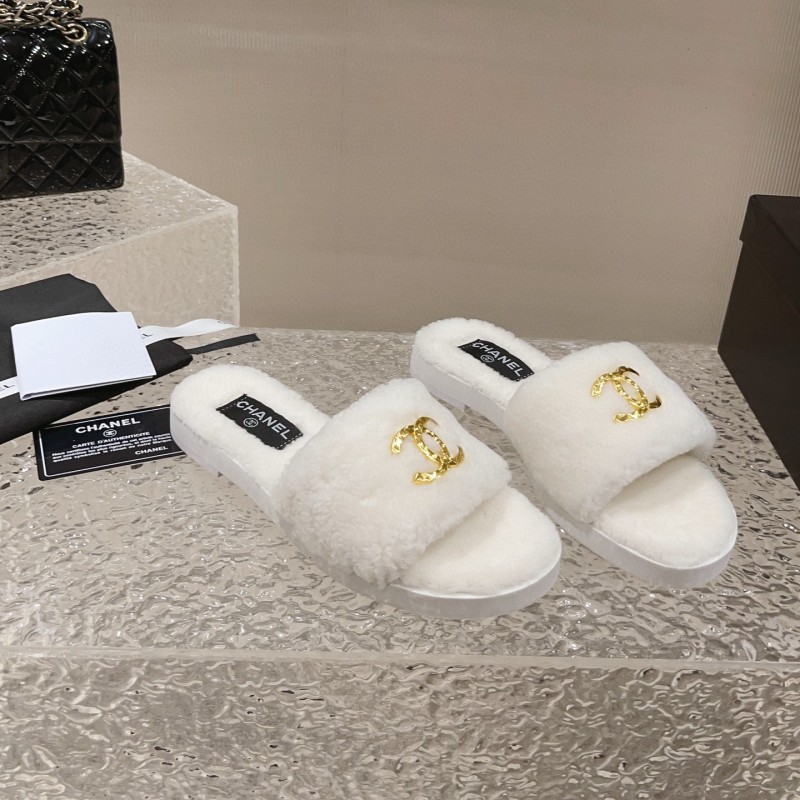 Chanel Wool Slippers