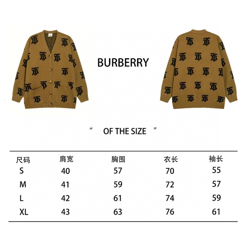 Burberry Unisex Cardigan Jacket