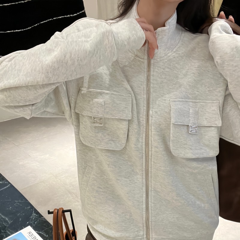 Fendi Zipper Sweater Jacket