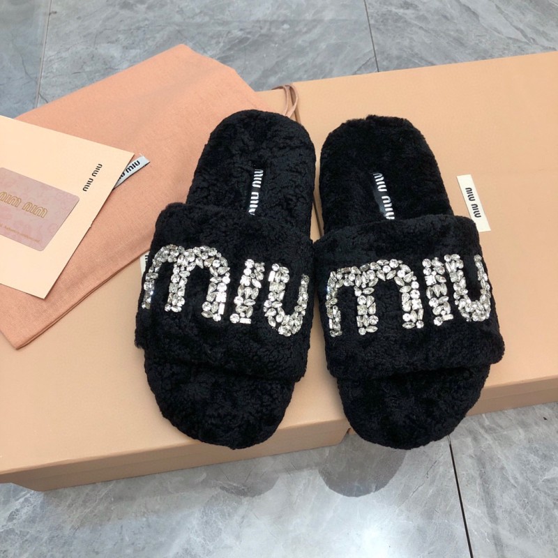 MiuMiu Fur Slippers