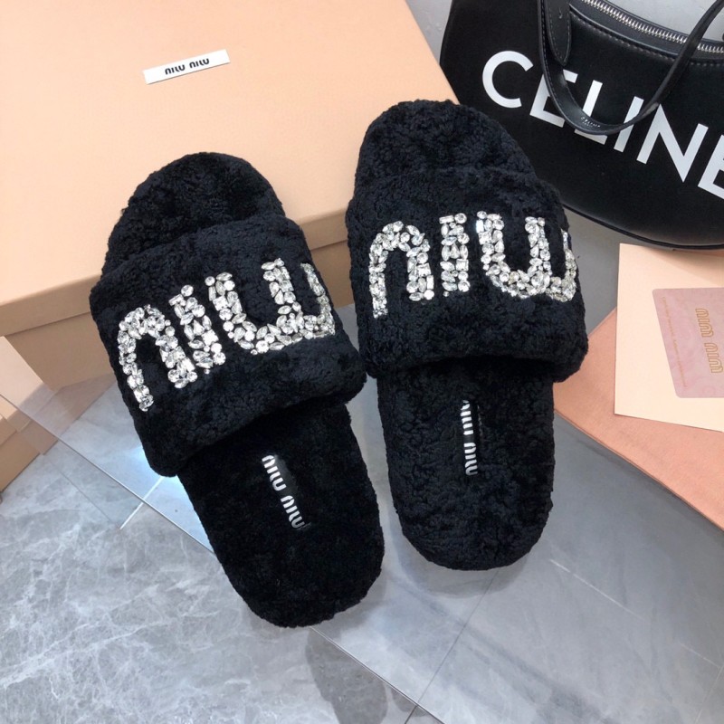 MiuMiu Fur Slippers