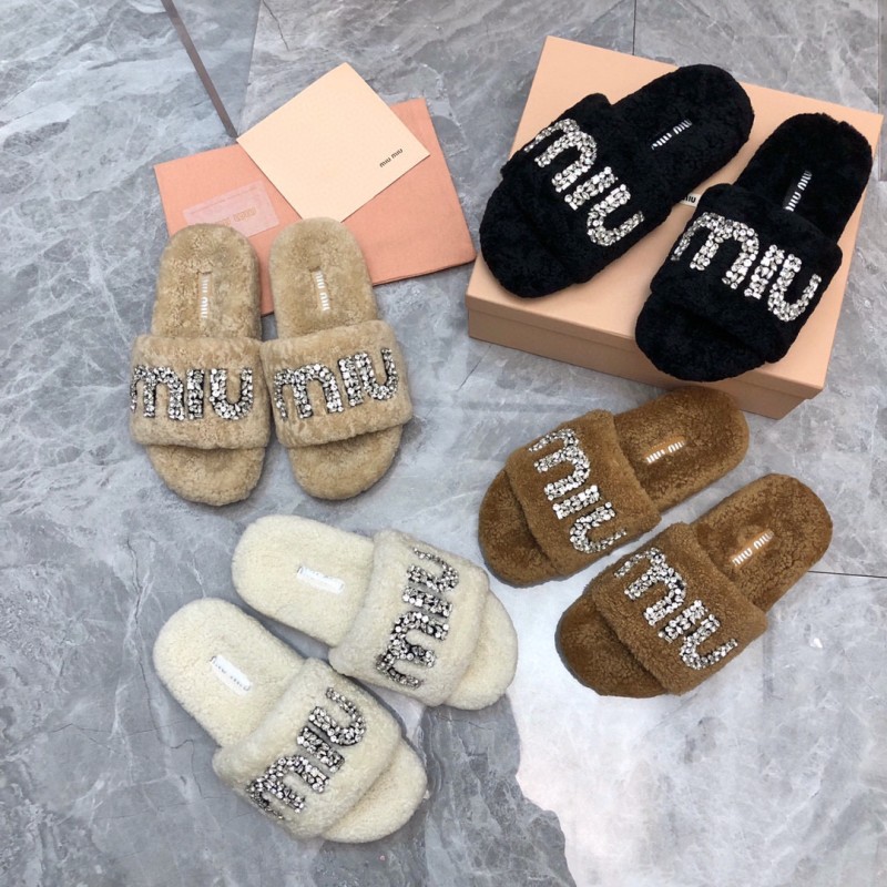 MiuMiu Fur Slippers