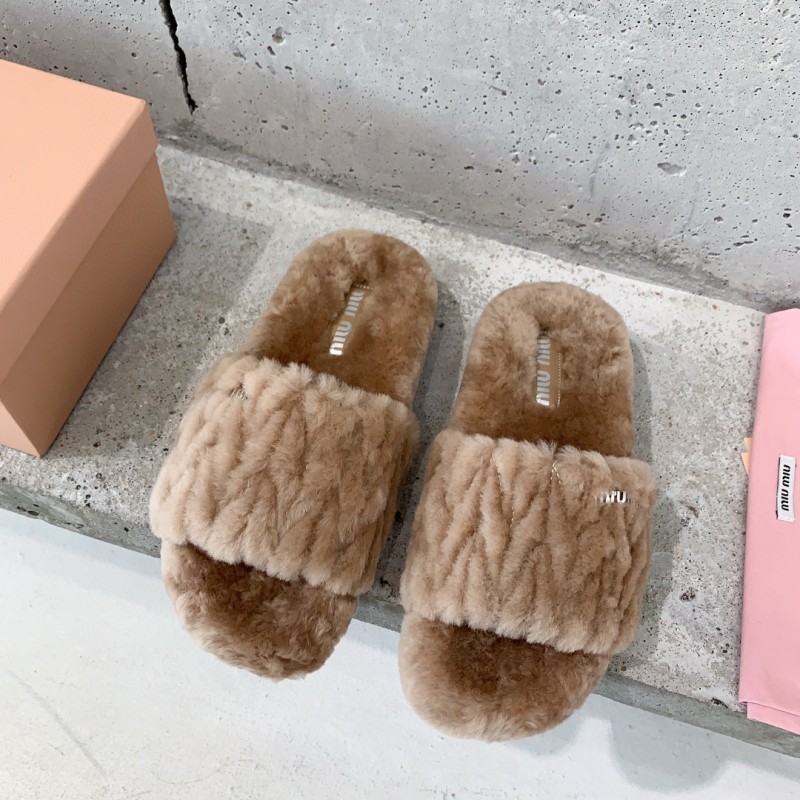 MiuMiu Fur Slippers