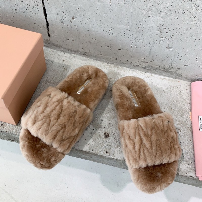 MiuMiu Fur Slippers