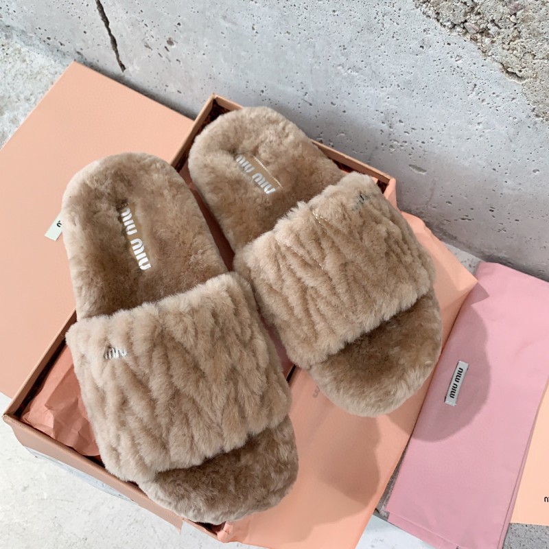 MiuMiu Fur Slippers