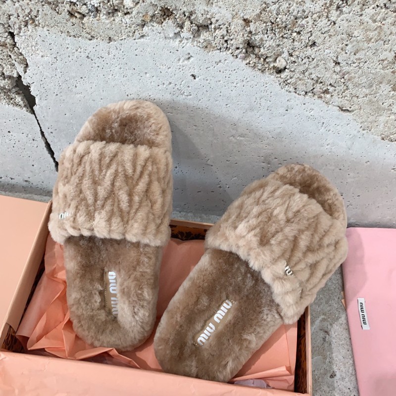 MiuMiu Fur Slippers