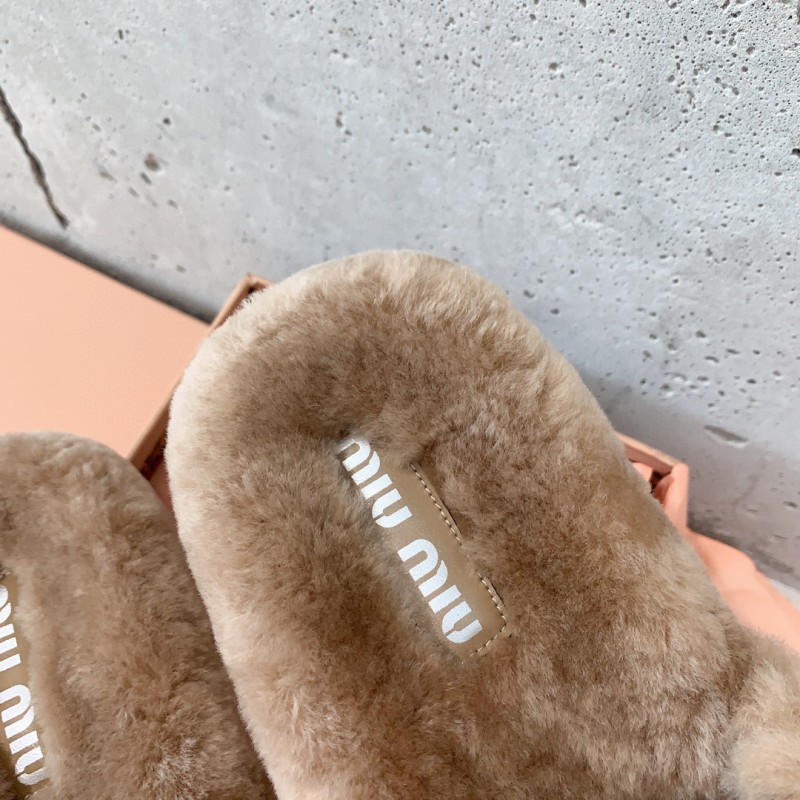 MiuMiu Fur Slippers