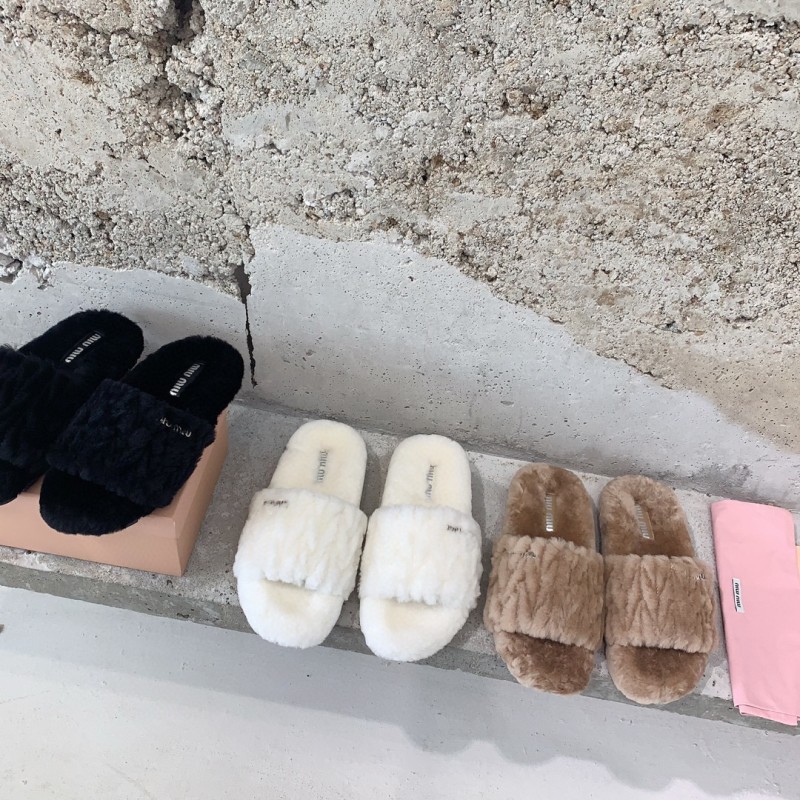 MiuMiu Fur Slippers