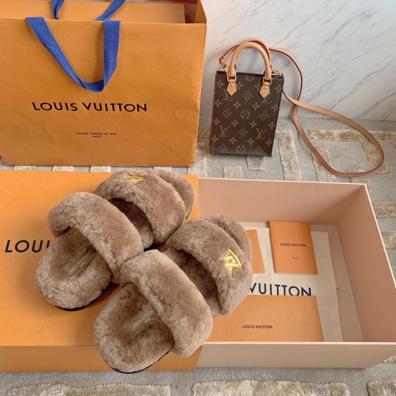 LV Sunset Comfort Fur Slippers