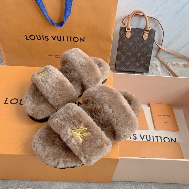 LV Sunset Comfort Fur Slippers