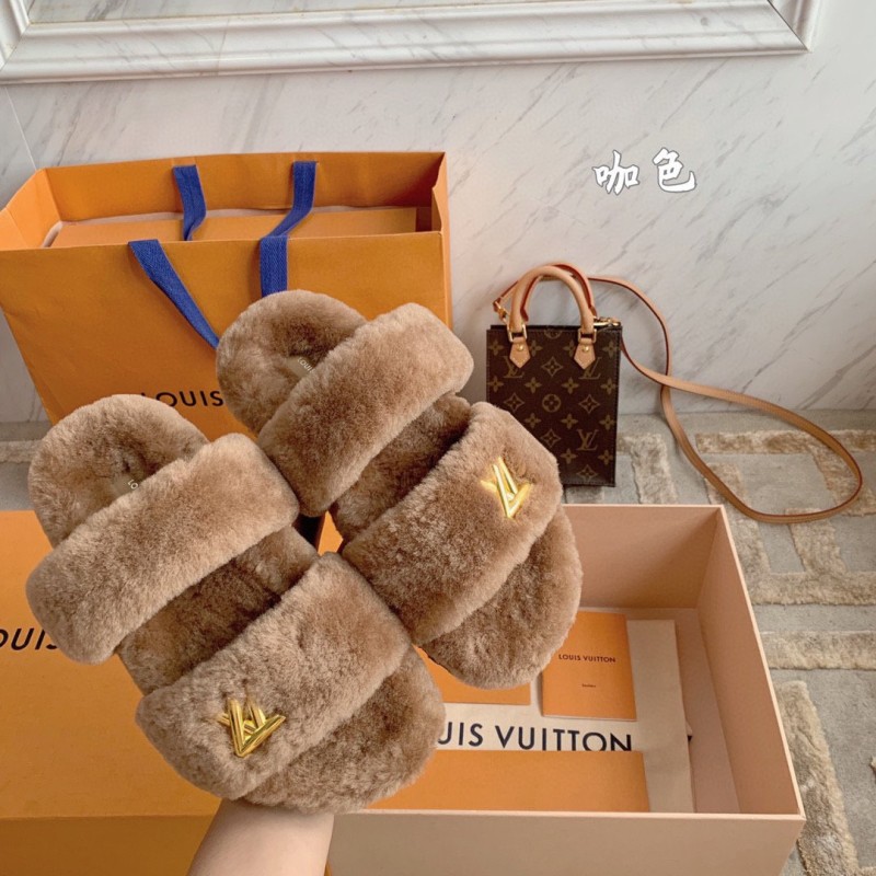 LV Sunset Comfort Fur Slippers