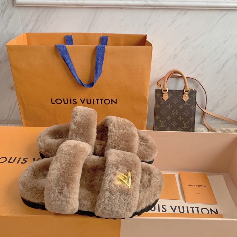 LV Sunset Comfort Fur Slippers