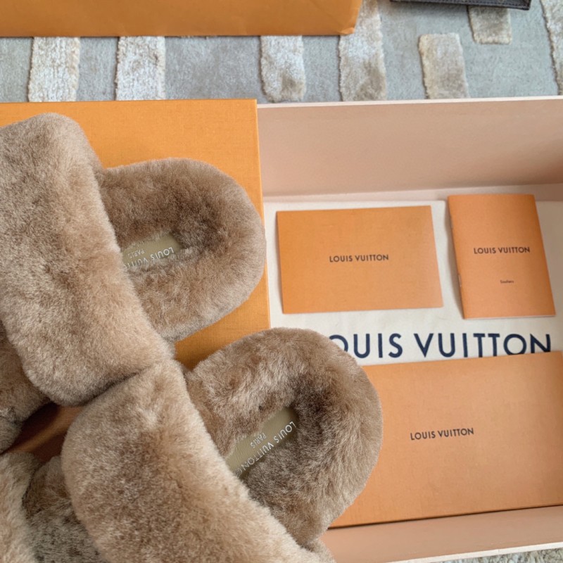 LV Sunset Comfort Fur Slippers