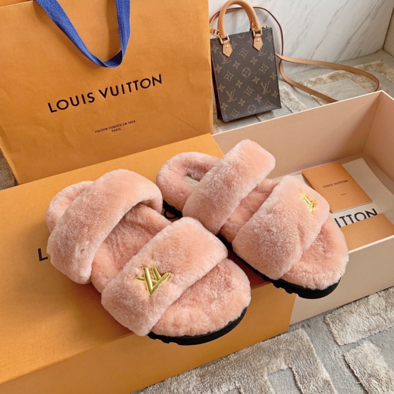 LV Sunset Comfort Fur Slippers