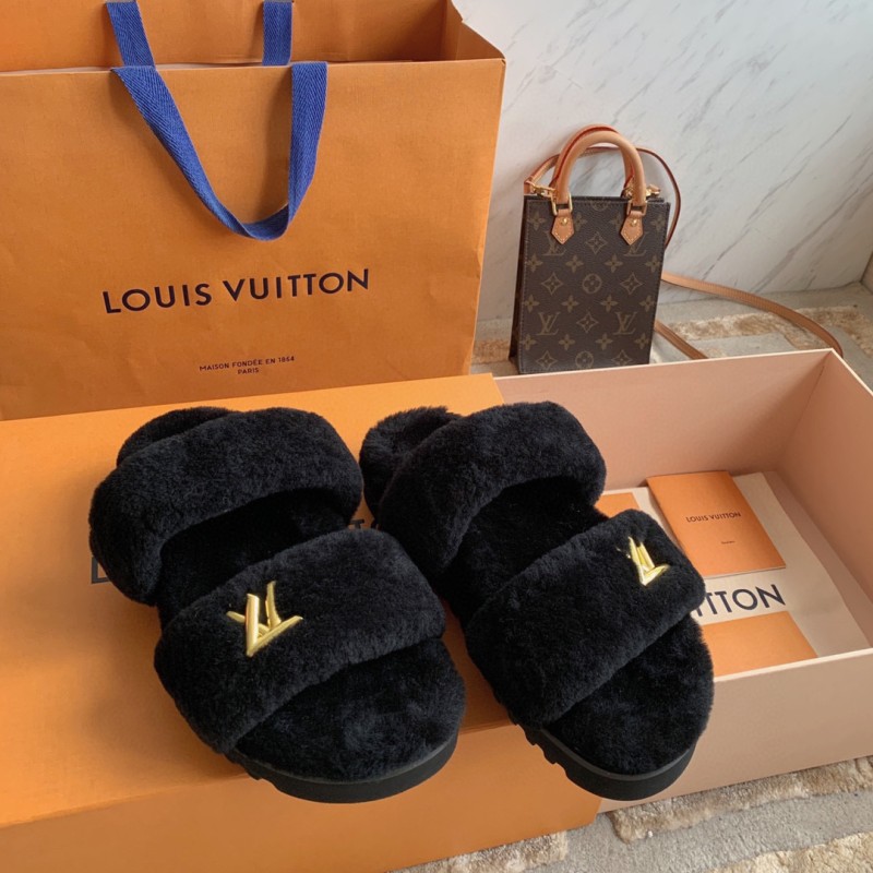 LV Sunset Comfort Fur Slippers