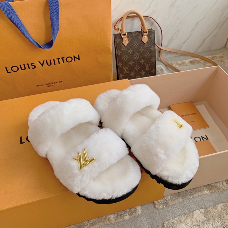 LV Sunset Comfort Fur Slippers