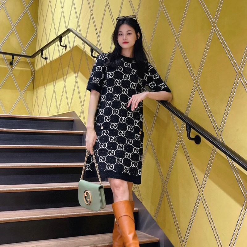 Gucci Knit Shirt Dress