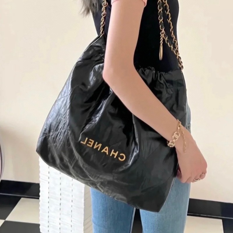 Chanel  22Bag (升级版褶皱黑金）