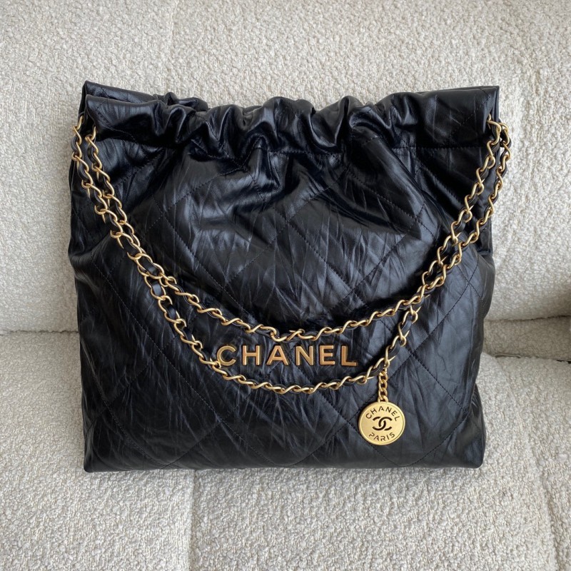 Chanel  22Bag (升级版褶皱黑金）