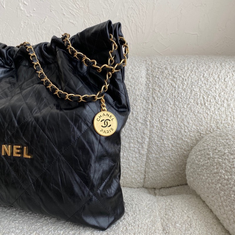 Chanel  22Bag (升级版褶皱黑金）