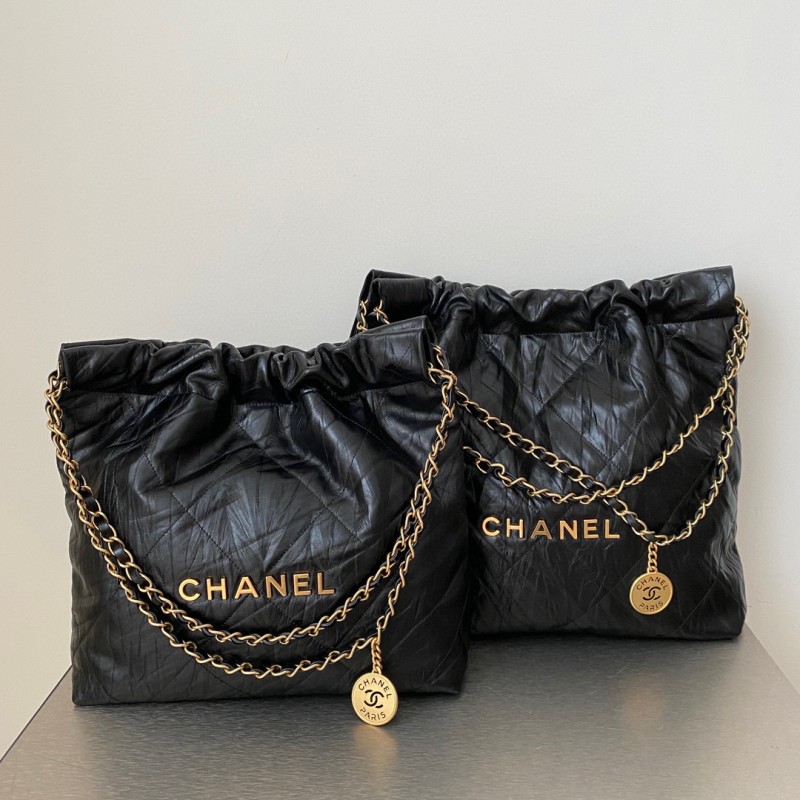 Chanel  22Bag (升级版褶皱黑金）