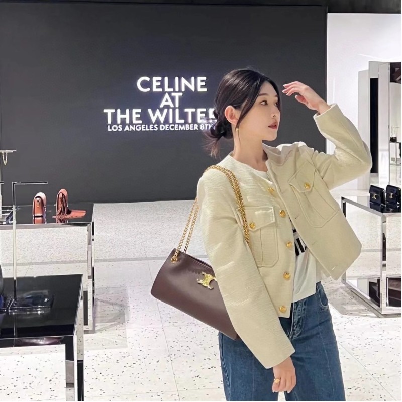 Celine Newspaper Chain Bag