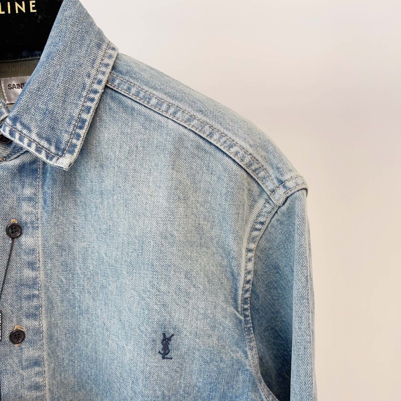 YSL Denim Long Sleeves Shirt