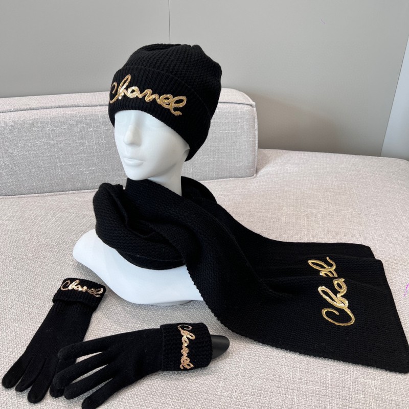 Chanel Scarf / Beanie Hat / Glove