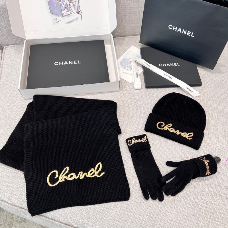 Chanel Scarf / Beanie Hat / Glove